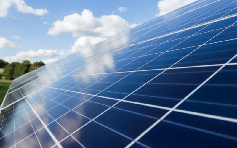 Solar panels on a sydney roof