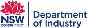 NSW Department of Industry logo supporting solar installer initiatives in Sydney