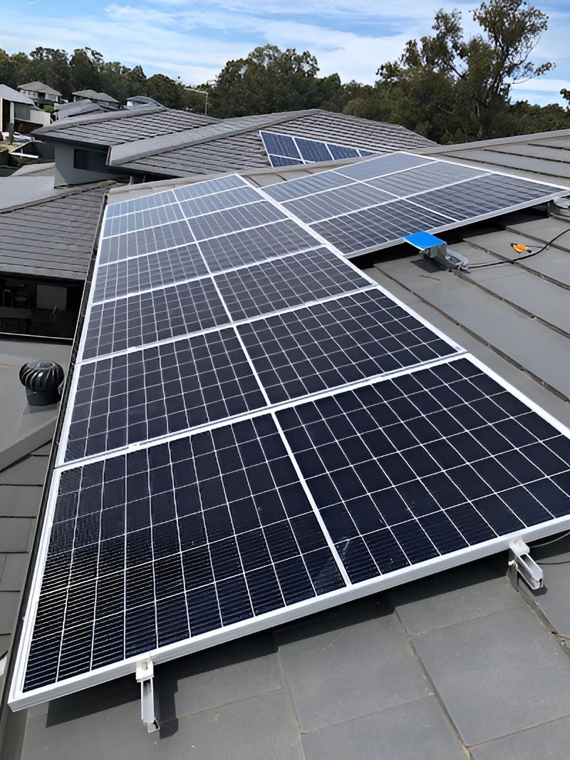 Solar panels installed on a Sydney rooftop showcasing renewable energy solutions.