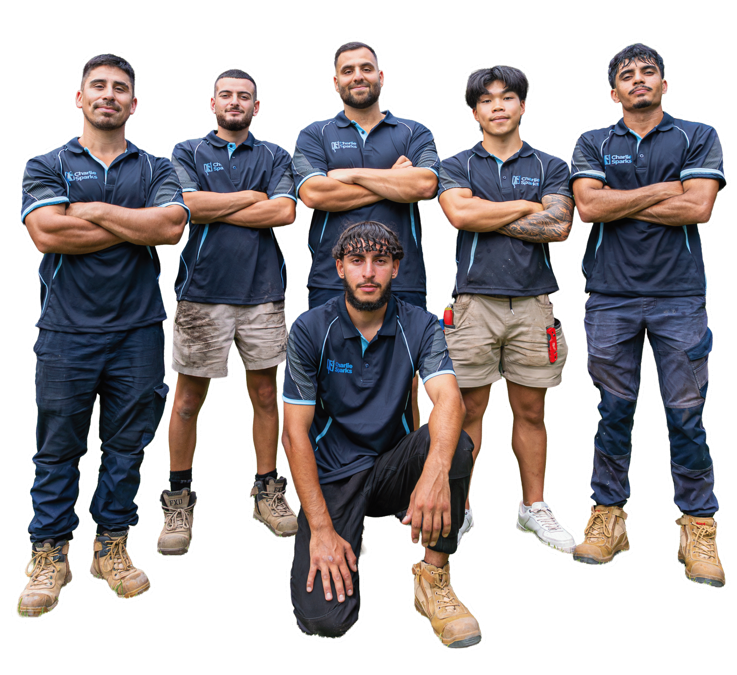 Charlie Sparks solar installers team showcasing expertise and professionalism in Sydney.