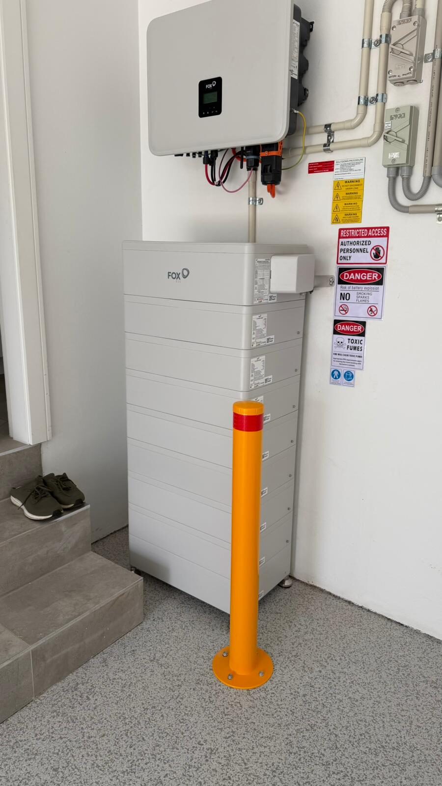 Solar energy storage system installed by Charlie Sparks in Sydney.